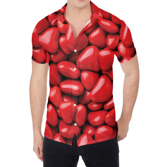 Heart Chocolate Candy Print Men's Shirt