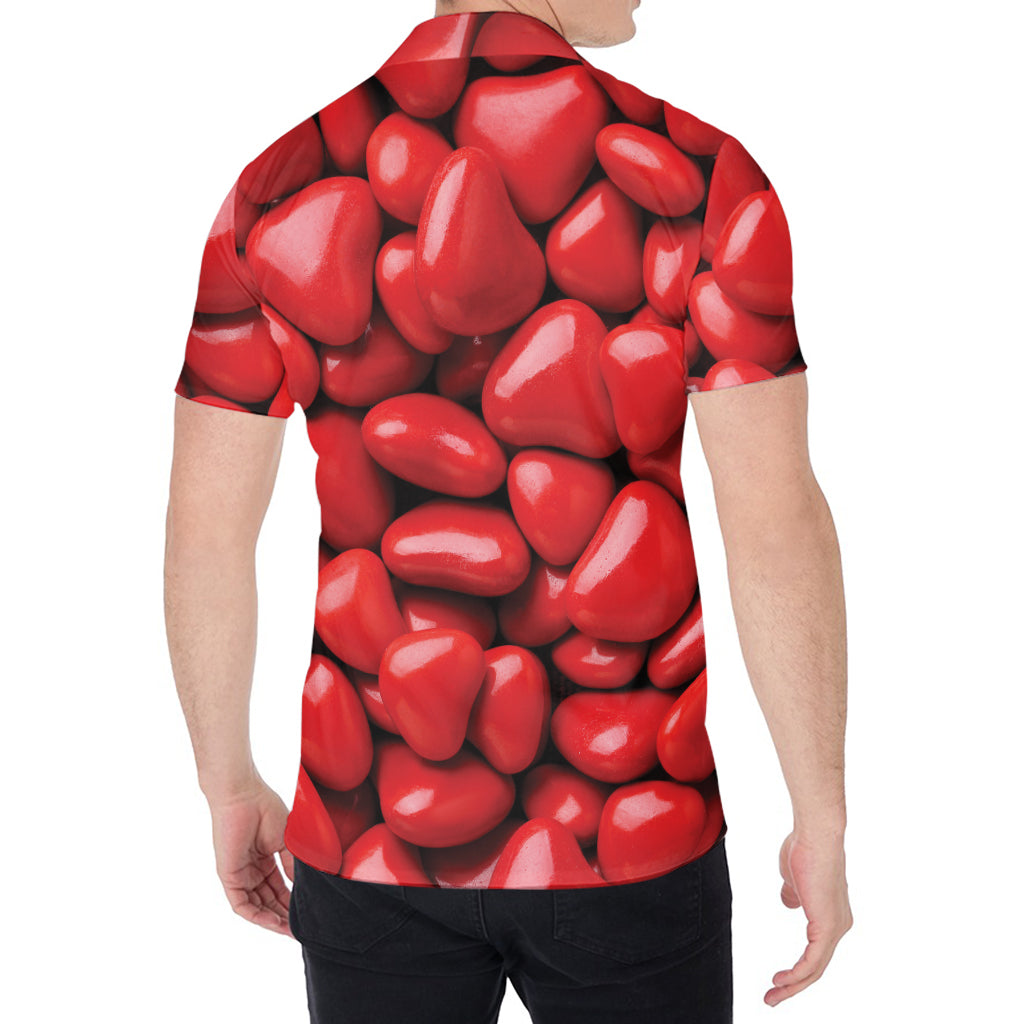 Heart Chocolate Candy Print Men's Shirt