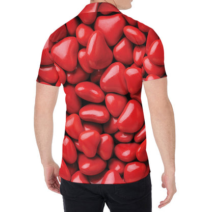 Heart Chocolate Candy Print Men's Shirt