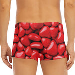 Heart Chocolate Candy Print Men's Short Boxer Briefs