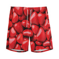Heart Chocolate Candy Print Men's Athletic Shorts