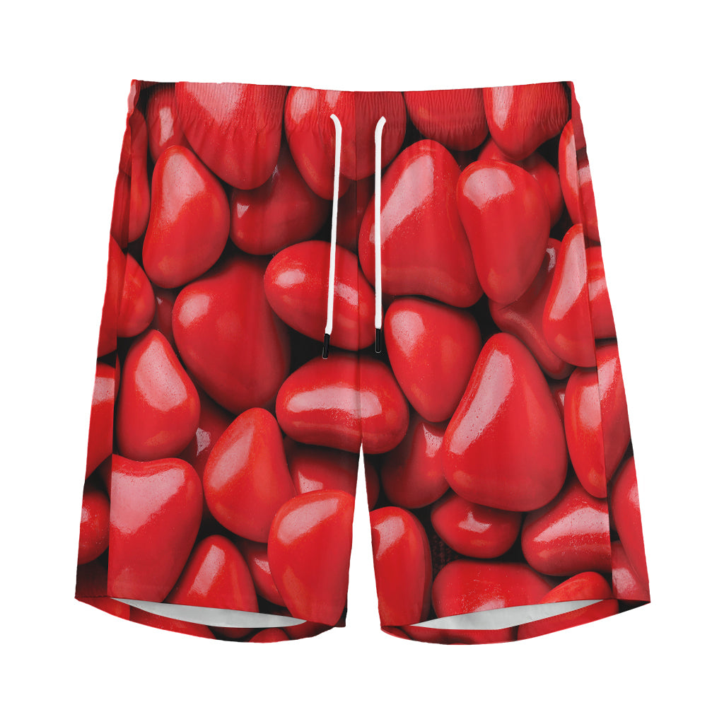 Heart Chocolate Candy Print Men's Sports Shorts