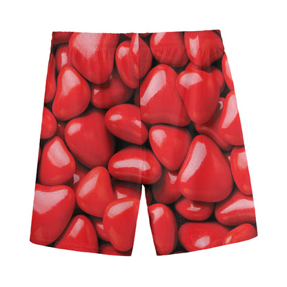 Heart Chocolate Candy Print Men's Sports Shorts