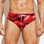 Heart Chocolate Candy Print Men's Swim Briefs