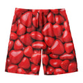 Heart Chocolate Candy Print Men's Swim Trunks