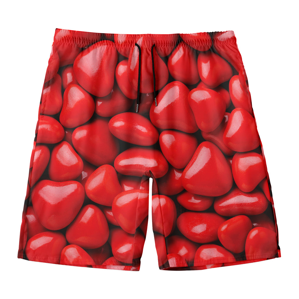Heart Chocolate Candy Print Men's Swim Trunks