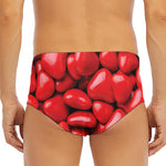 Heart Chocolate Candy Print Men's Triangle Swim Briefs