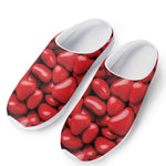 Heart Chocolate Candy Print Mesh Casual Shoes