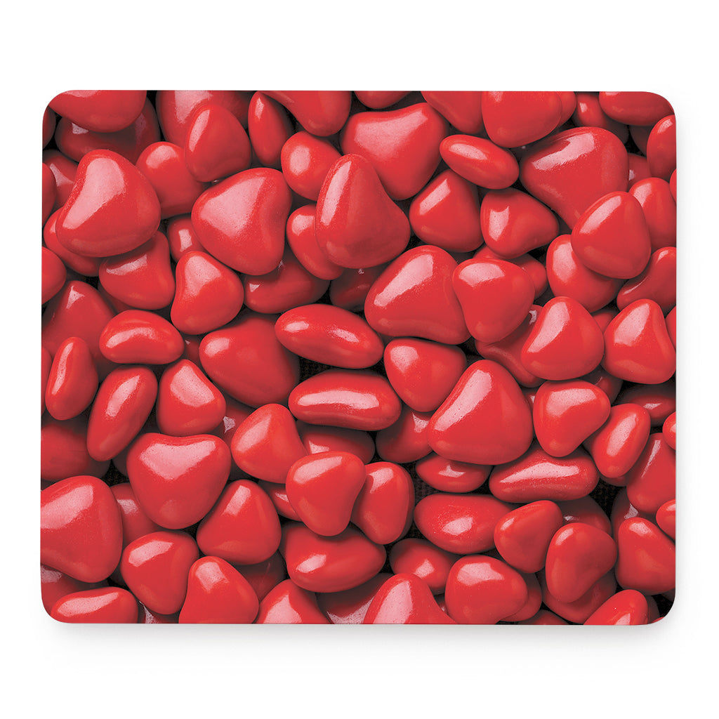 Heart Chocolate Candy Print Mouse Pad