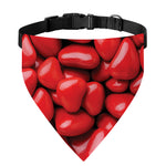 Heart Chocolate Candy Print Over The Collar Dog Bandana
