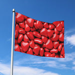 Heart Chocolate Candy Print Polyester Flag