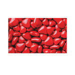 Heart Chocolate Candy Print Polyester Flag