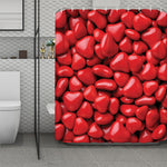 Heart Chocolate Candy Print Polyester Shower Curtain