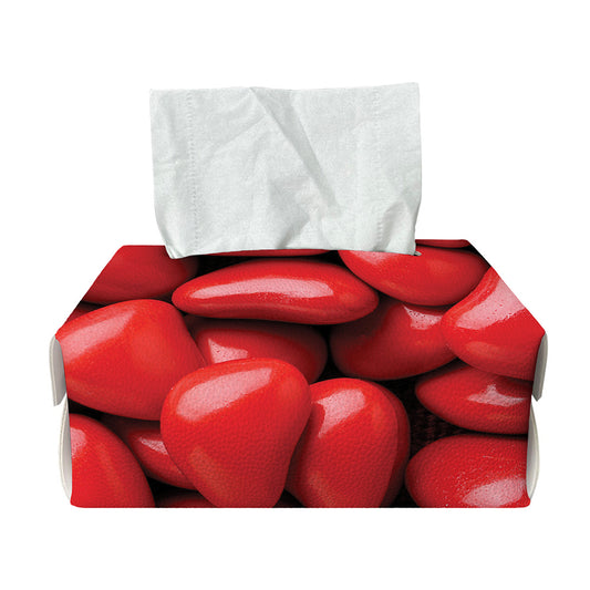 Heart Chocolate Candy Print Rectangle Tissue Box Cover