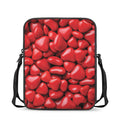 Heart Chocolate Candy Print Rectangular Crossbody Bag