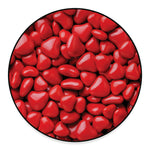 Heart Chocolate Candy Print Round Floor Mat