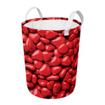 Heart Chocolate Candy Print Round Laundry Basket