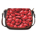 Heart Chocolate Candy Print Saddle Bag