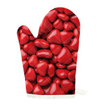 Heart Chocolate Candy Print Single Oven Mitt
