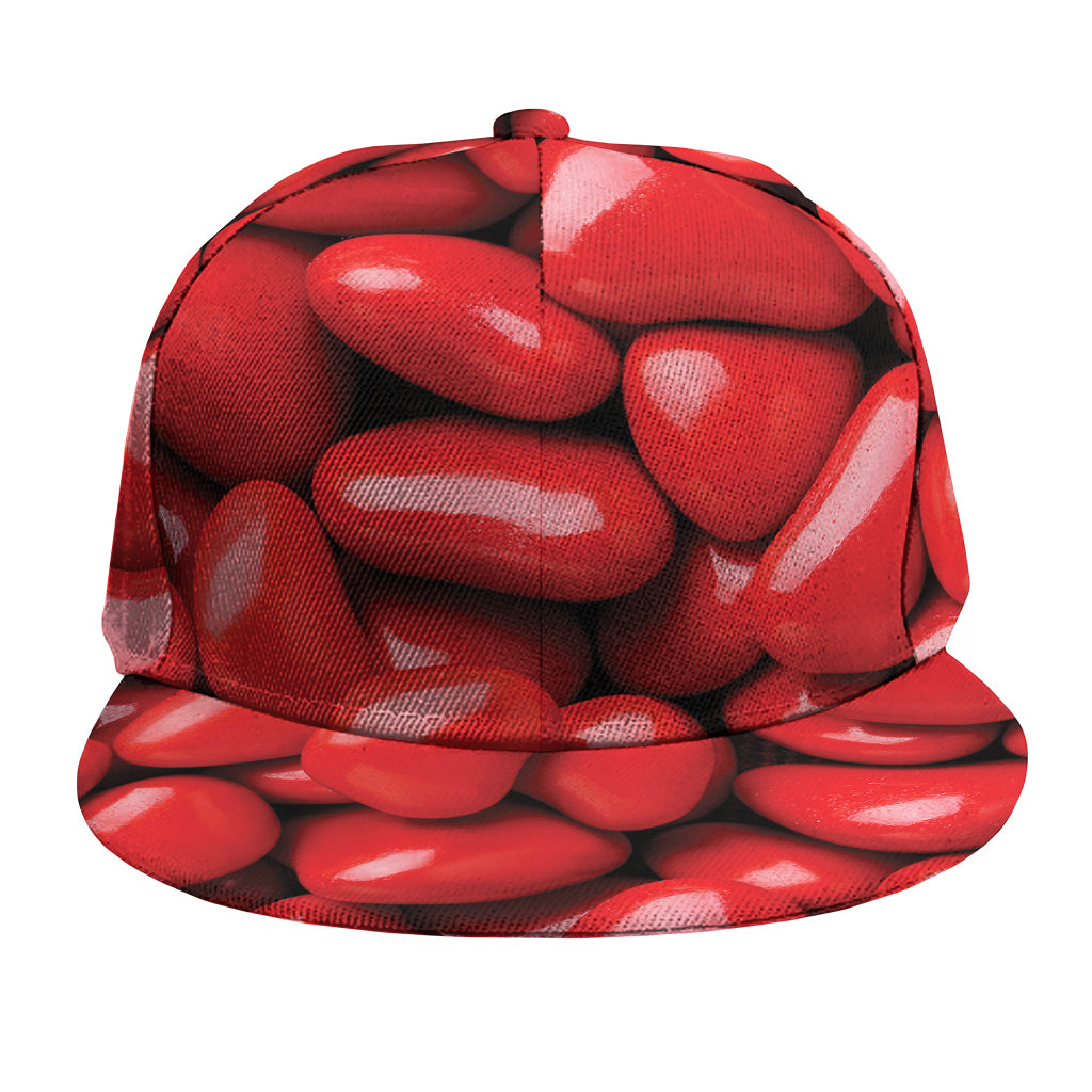 Heart Chocolate Candy Print Snapback Cap