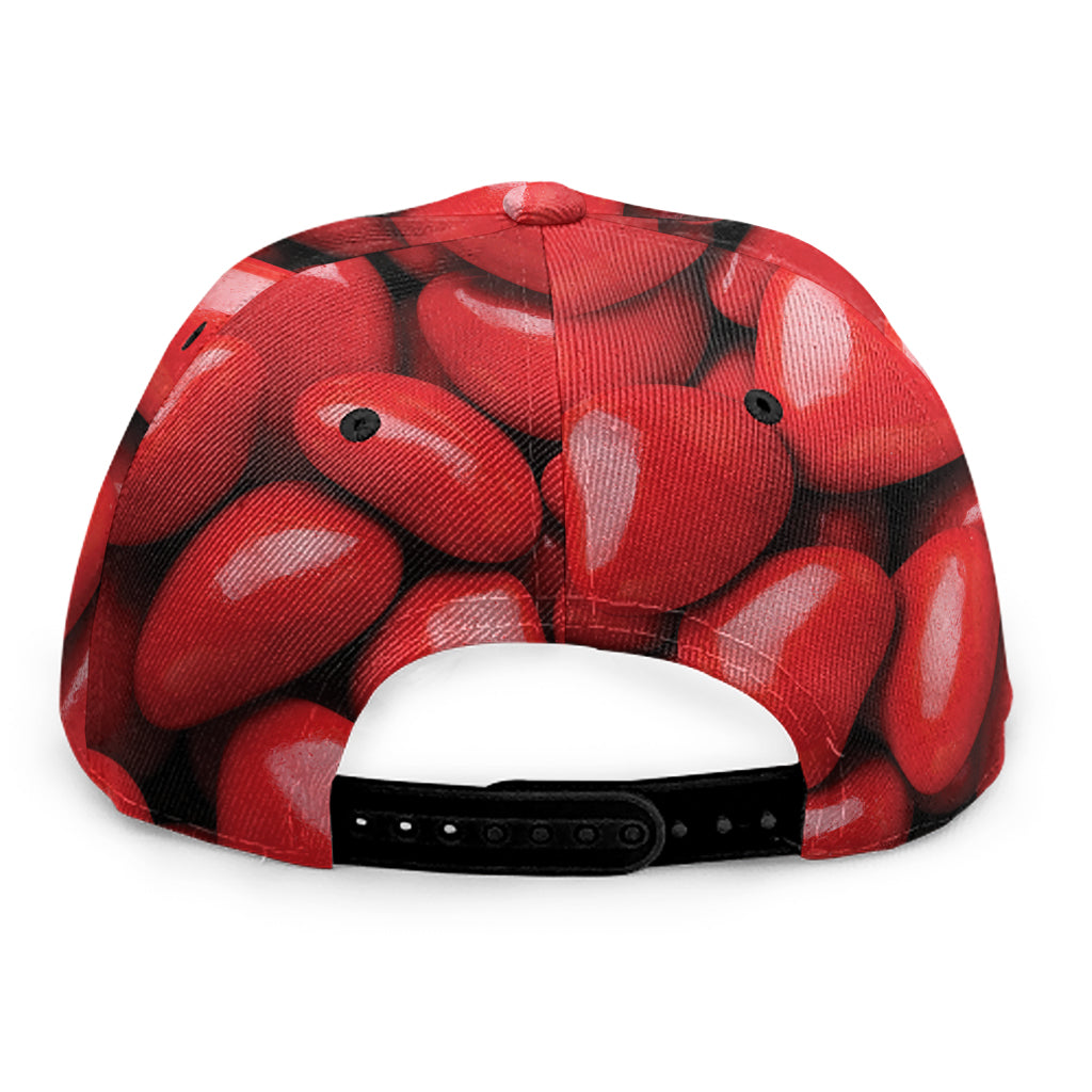 Heart Chocolate Candy Print Snapback Cap