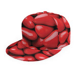 Heart Chocolate Candy Print Snapback Cap