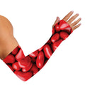 Heart Chocolate Candy Print Sun Protection Arm Sleeves