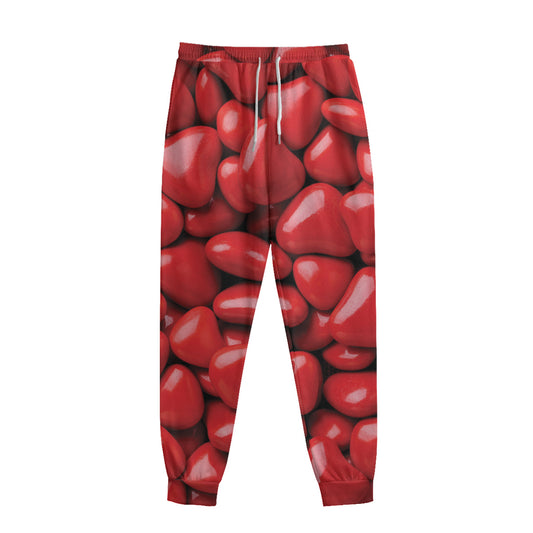 Heart Chocolate Candy Print Sweatpants