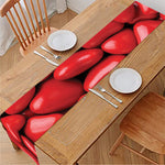 Heart Chocolate Candy Print Table Runner