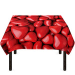Heart Chocolate Candy Print Tablecloth