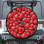 Heart Chocolate Candy Print Tire Cover With Camera Hole