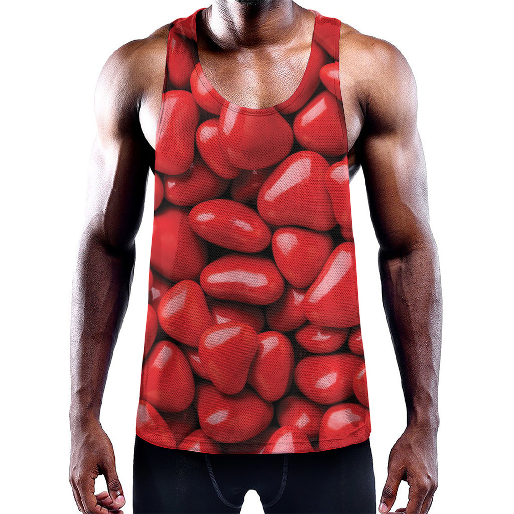 Heart Chocolate Candy Print Training Tank Top