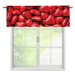 Heart Chocolate Candy Print Window Valance