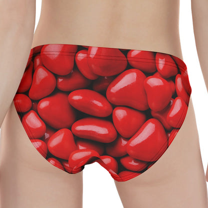 Heart Chocolate Candy Print Women's Panties