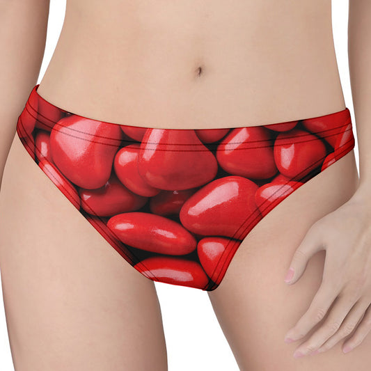 Heart Chocolate Candy Print Women's Thong