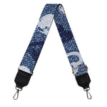 Heart Denim Jeans Pattern Print Bag Strap