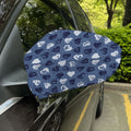 Heart Denim Jeans Pattern Print Car Side Mirror Covers
