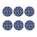 Heart Denim Jeans Pattern Print Coaster Set