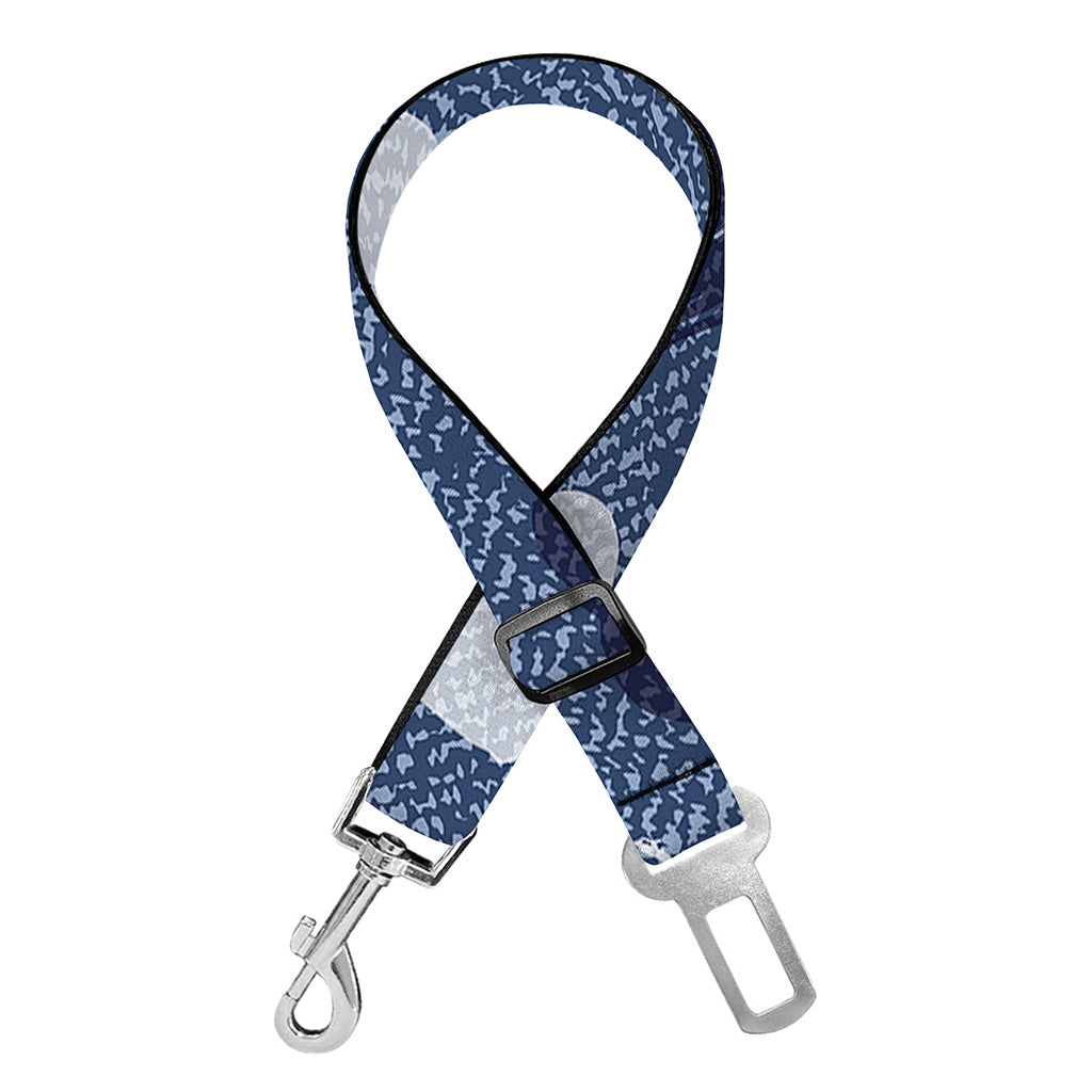 Heart Denim Jeans Pattern Print Dog Seat Belt