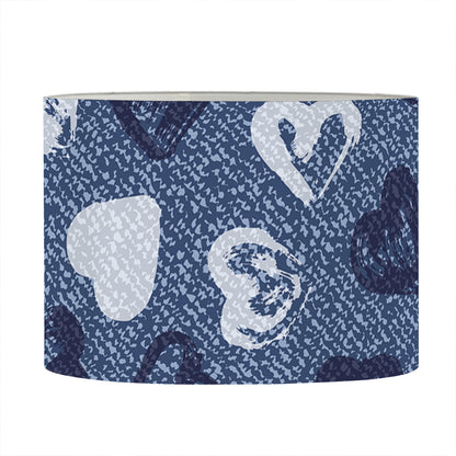 Heart Denim Jeans Pattern Print Drum Lamp Shade