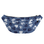 Heart Denim Jeans Pattern Print Fanny Pack