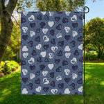 Heart Denim Jeans Pattern Print Garden Flag