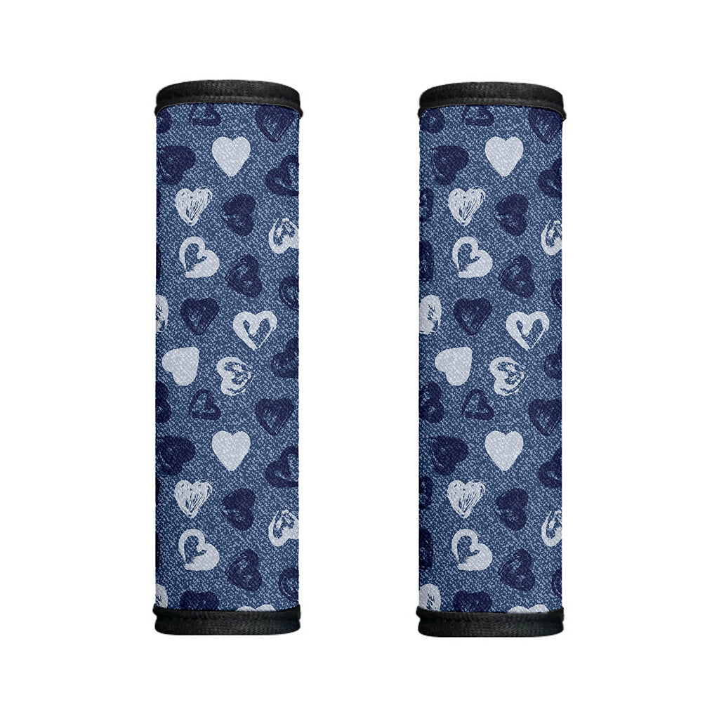 Heart Denim Jeans Pattern Print Handle Covers