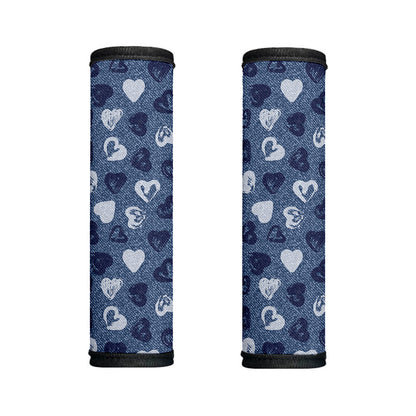 Heart Denim Jeans Pattern Print Handle Covers