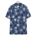 Heart Denim Jeans Pattern Print Hawaiian Shirt