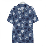 Heart Denim Jeans Pattern Print Hawaiian Shirt