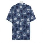 Heart Denim Jeans Pattern Print Hawaiian Shirt