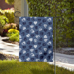 Heart Denim Jeans Pattern Print House Flag