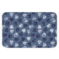 Heart Denim Jeans Pattern Print Indoor Door Mat