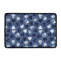 Heart Denim Jeans Pattern Print Kitchen Mat